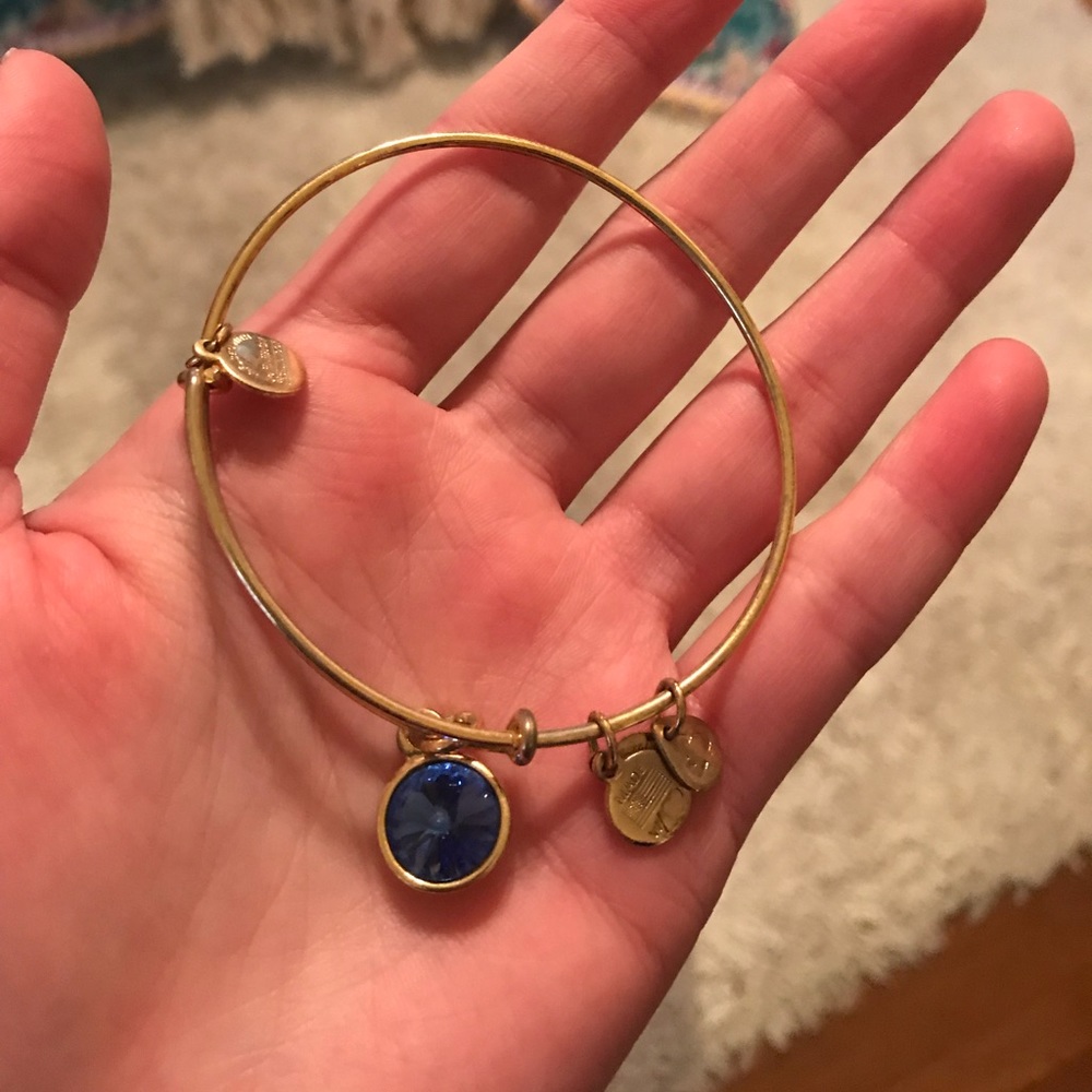 Alex and Andi Gold and Sapphire Bracelet